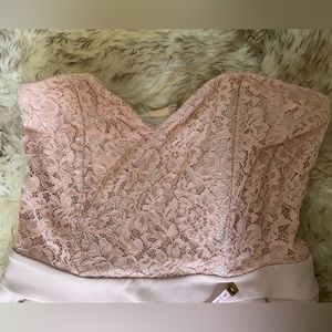 EXPRESS Pink Lace Jumpsuit